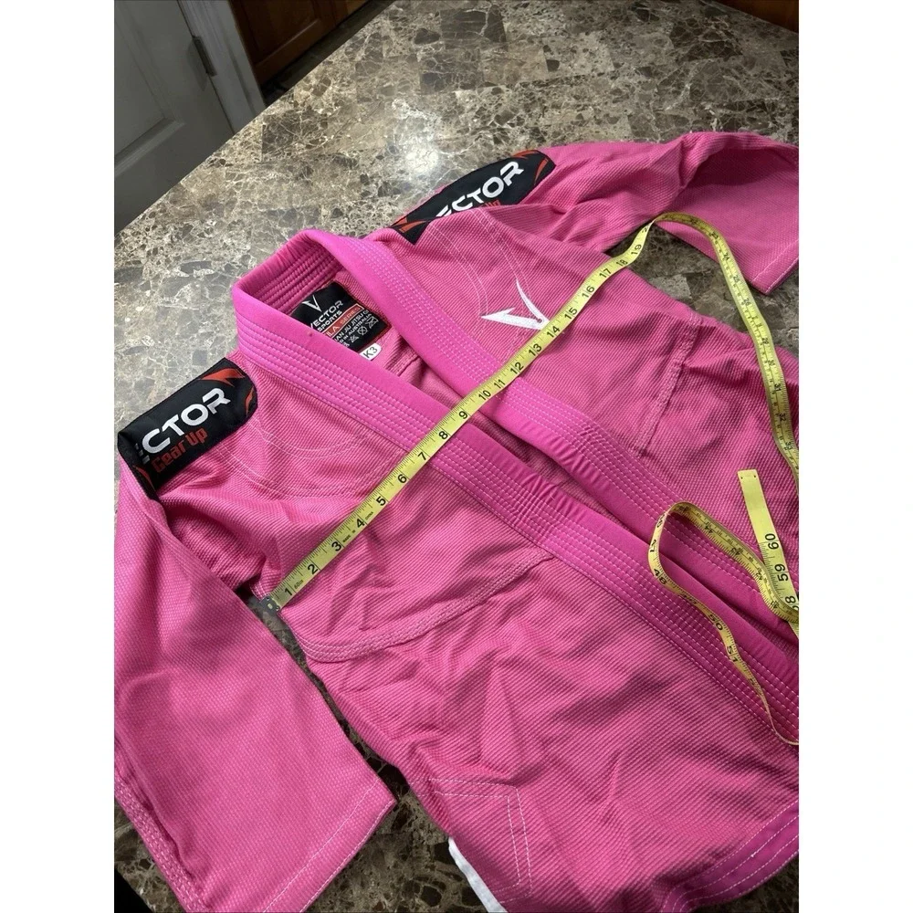 Vector Sports Brazilian Jiu Jitsu Gi Top Size K3 Gear Up Attila Series Pink Kids